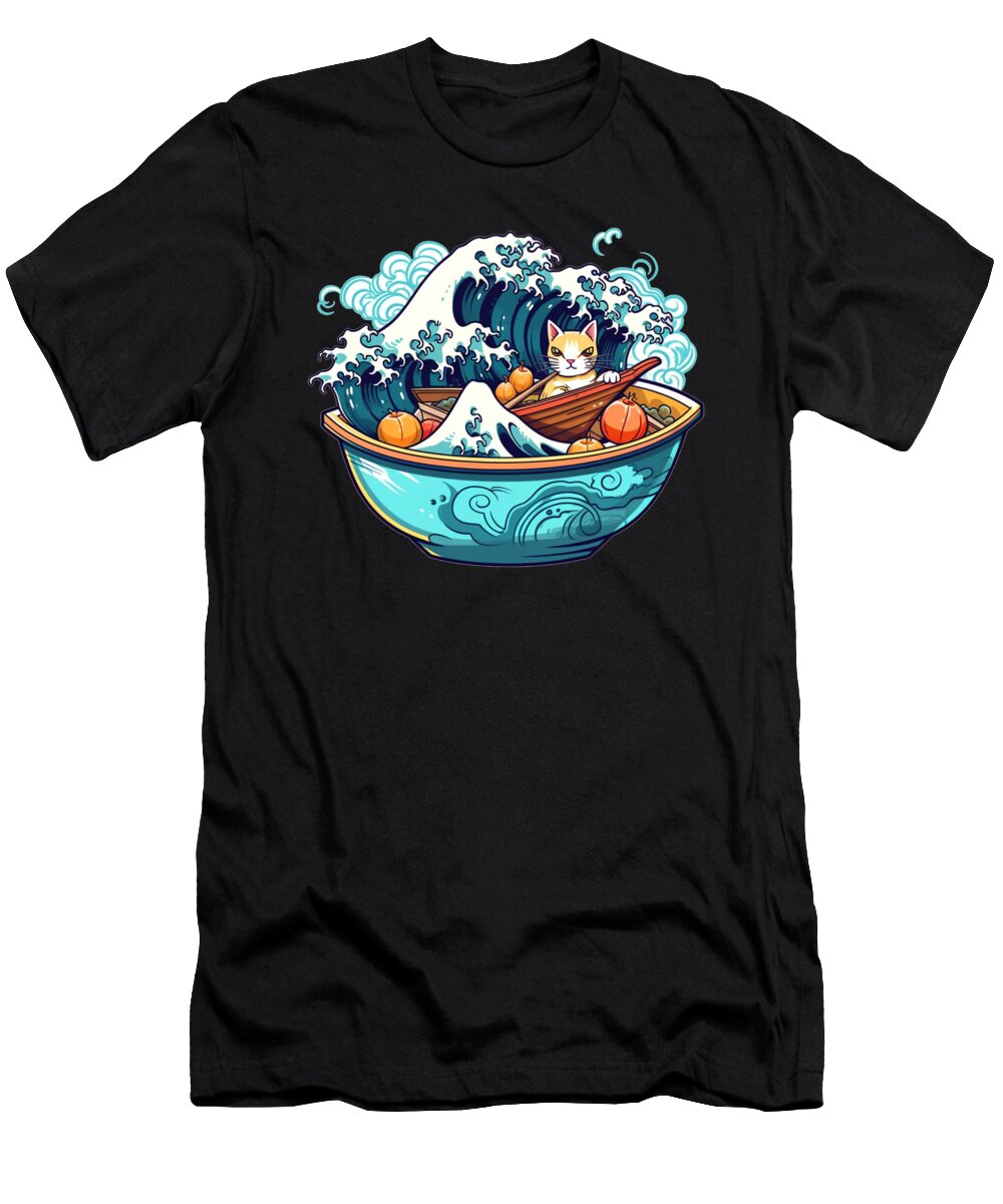 1 Japanese Ramen Bowl T for Otaku Kawaii Neko Benjamin Burkert T-Shirt