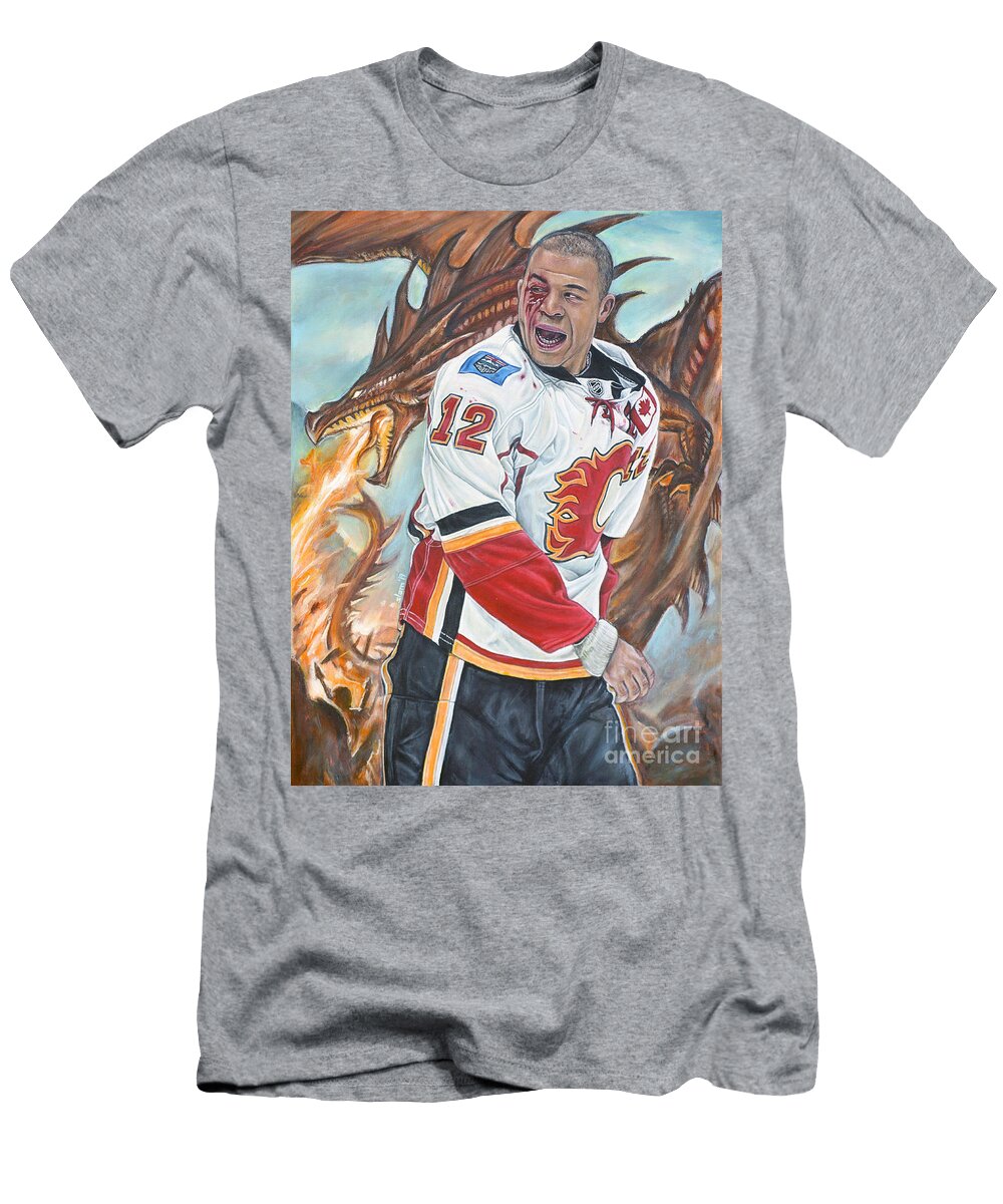 1 Jarome Iginla Simon Lam T-Shirt