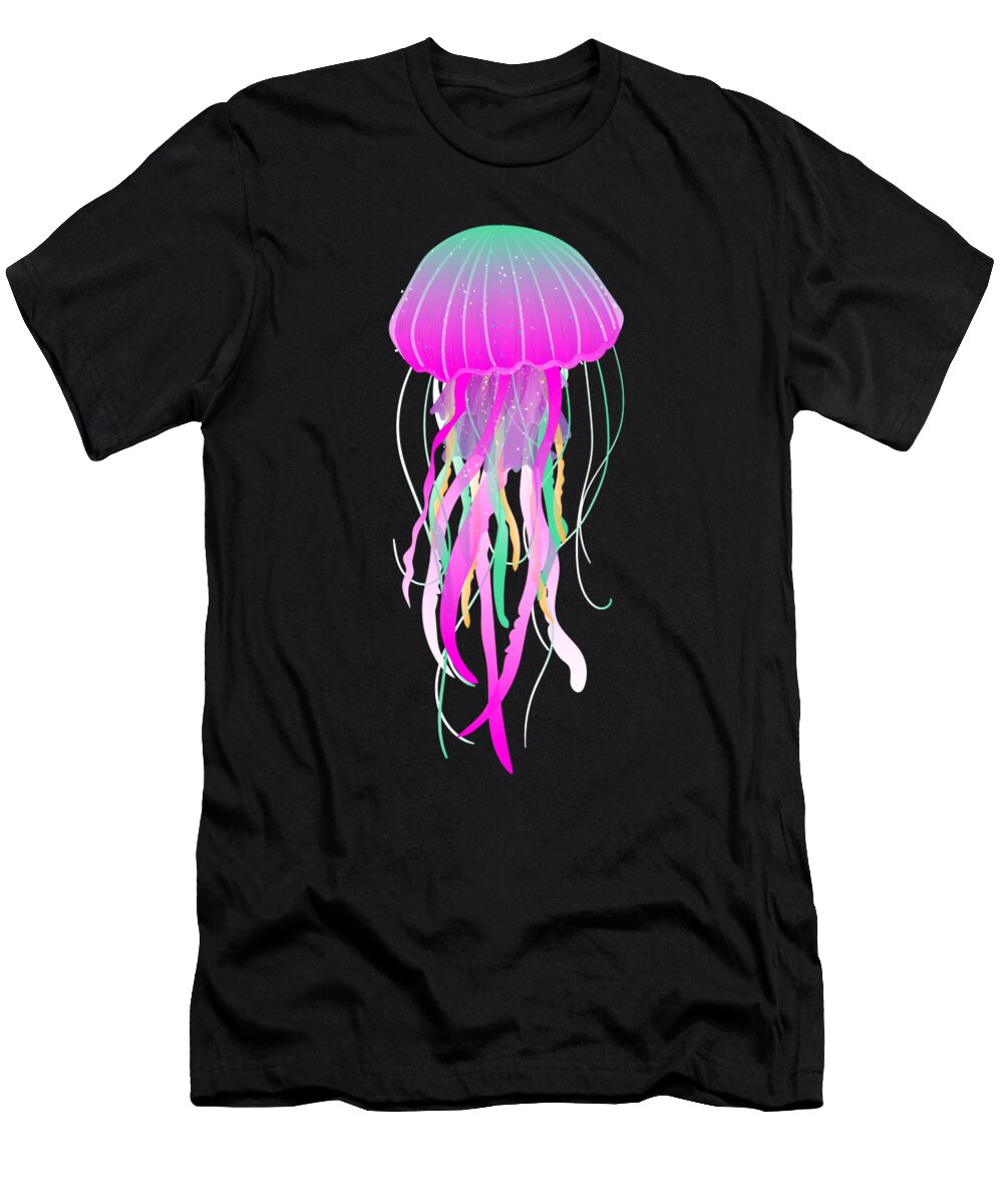 1 Jellyfish Beautiful Diver Ladies Benjamin Burkert T-Shirt