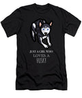 1 Just a Girl Who Loves a Husky Funny Dog Cynto T-Shirt