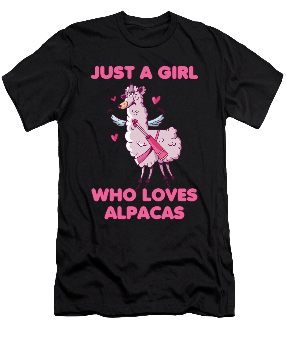 1 Just a Girl Who Loves Alpacas Tenshirt T-Shirt