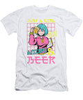 1 Just a Girl Who Loves Anime and Beer Japan Otaku Florian Dold Art T-Shirt
