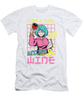1 Just a Girl Who Loves Anime and Wine Japan Otaku Florian Dold Art T-Shirt