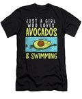 1 Just a Girl Who Loves Avocados and Swimming Avocado Swim Toms Store T-Shirt