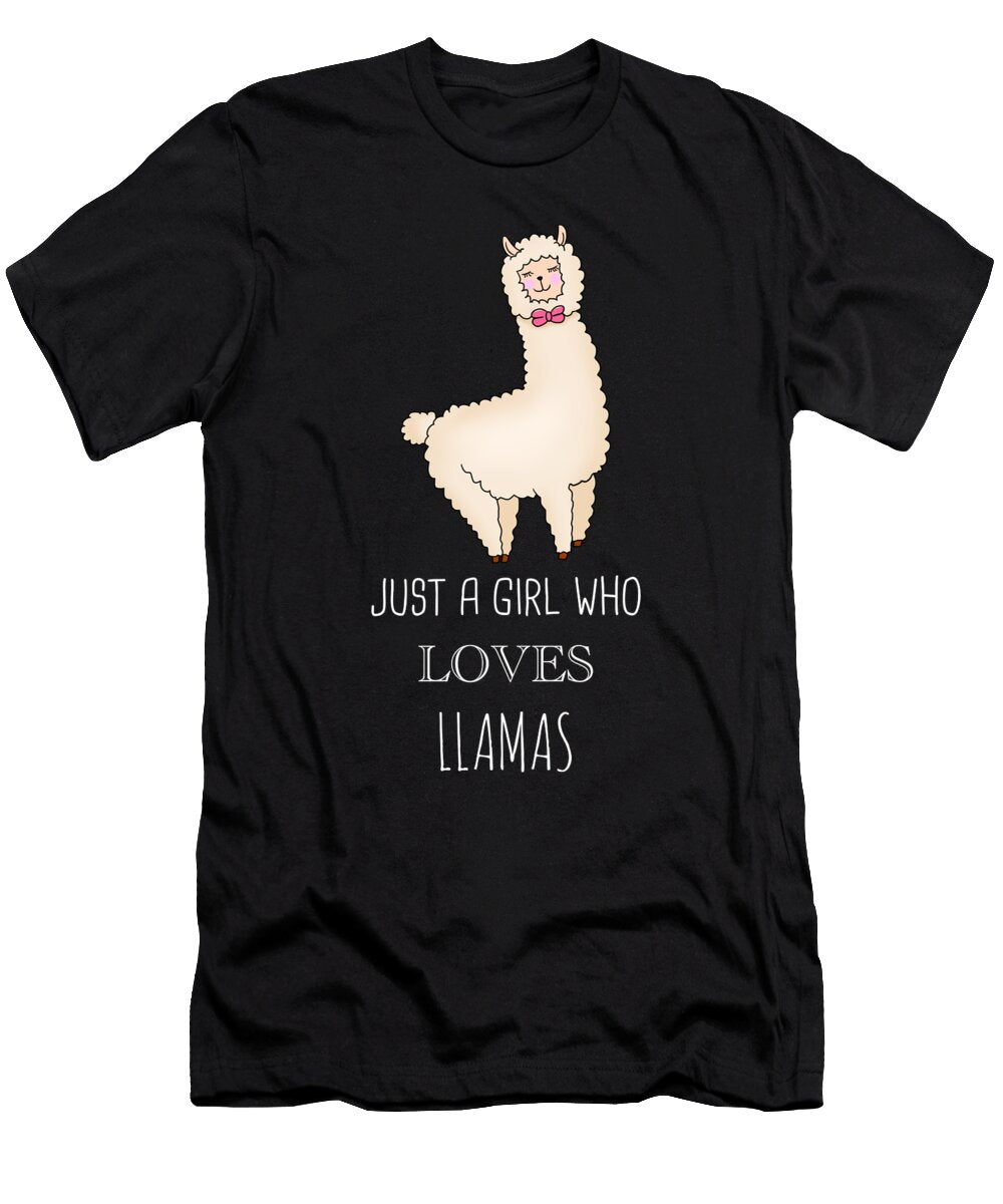 1 Just a Girl Who Loves Llamas Cynto T-Shirt