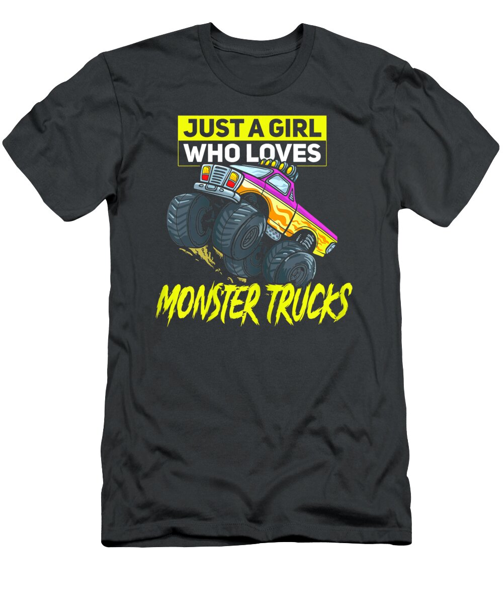 1 Just a Girl Who Loves Monster Trucks Anh Nguyen T-Shirt