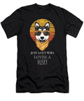 1 Just a Guy Who Loves a Husky Funny Dog Cynto T-Shirt