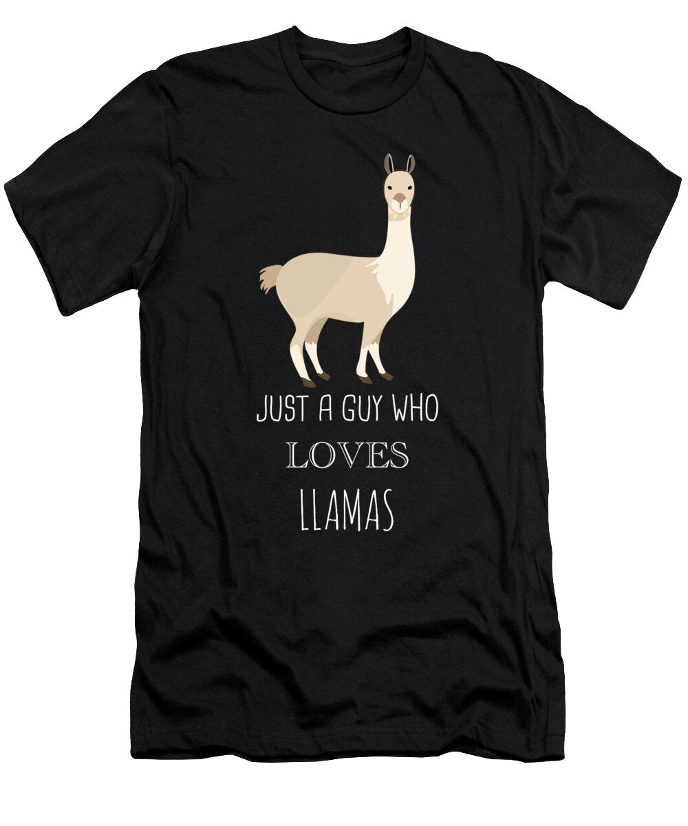 1 Just a Guy Who Loves Llamas Cynto T-Shirt