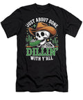 1 Just About Done Dill Pickle Skeleton Cowboy Maisie Jackson T-Shirt