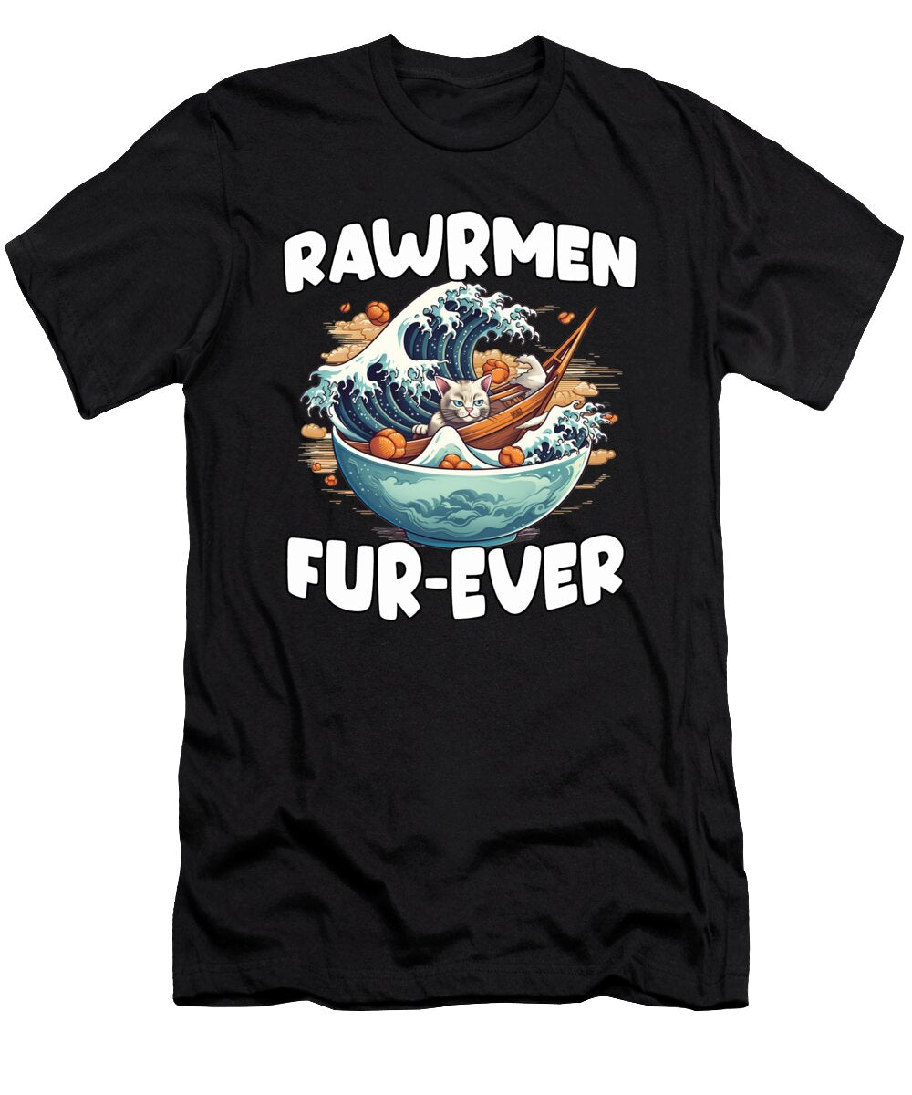 1 Kawaii Cat in Ramen Heaven for Otakus Benjamin Burkert T-Shirt