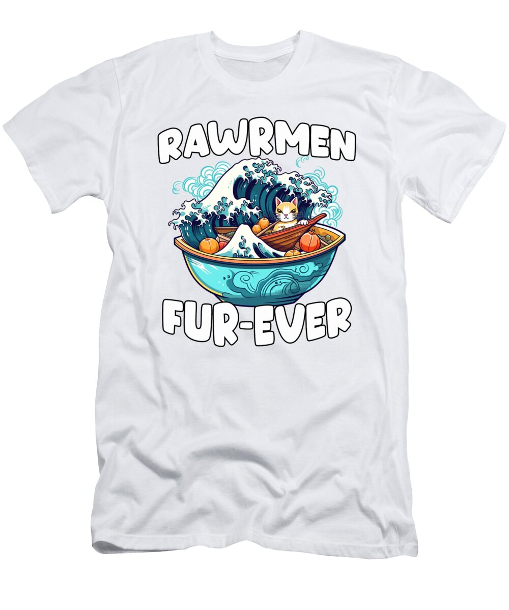 1 Kawaii Neko Ramen Otaku Gift for Anime Fans Benjamin Burkert T-Shirt