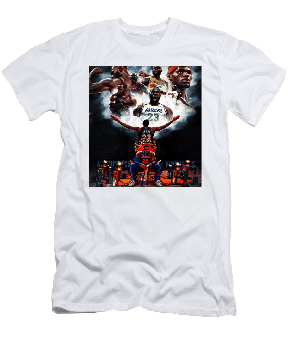 1 Lebron James Basketball Tribute Kenvin Tran T-Shirt