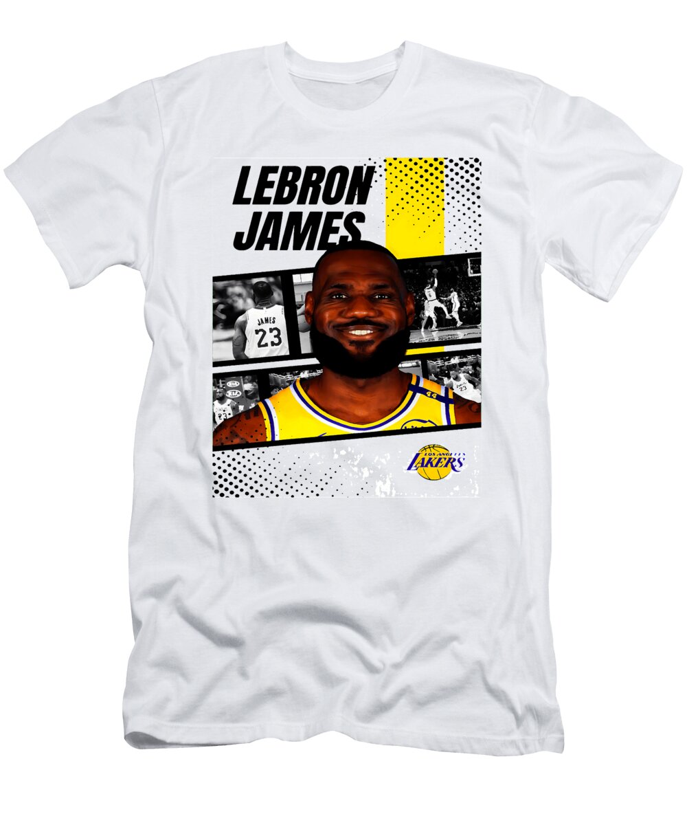 1 Lebron James Lakers Collage Kenvin Tran T-Shirt