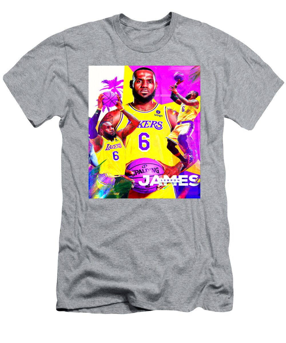 1 Lebron James Lakers Tribute Kenvin Tran T-Shirt