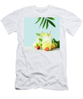 1 Lemonade and Mojito on Blue Sky Background Close Up Natalia Klenova T-Shirt