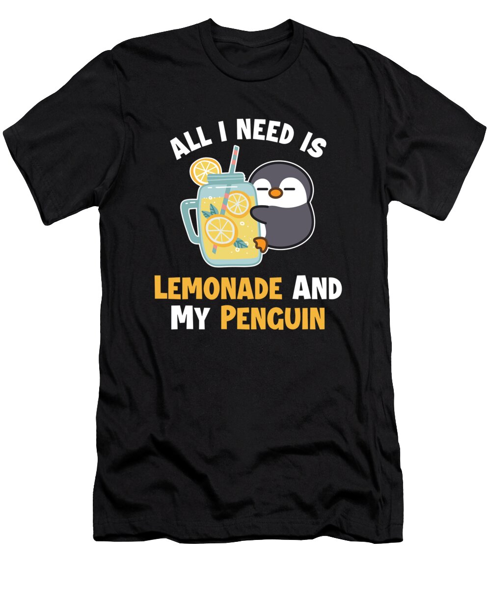 1 Lemonade and My Penguin Lemon Juice Business Lemonade Stand Graphics Lab T-Shirt