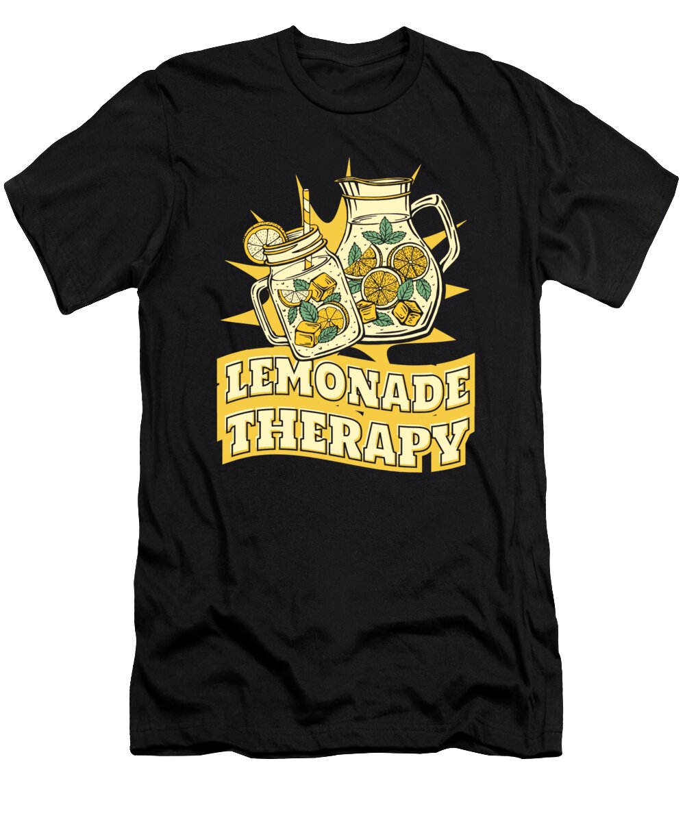 1 Lemonade Therapy Cardboard Lemon Juice Lemonade Stand Graphics Lab T-Shirt