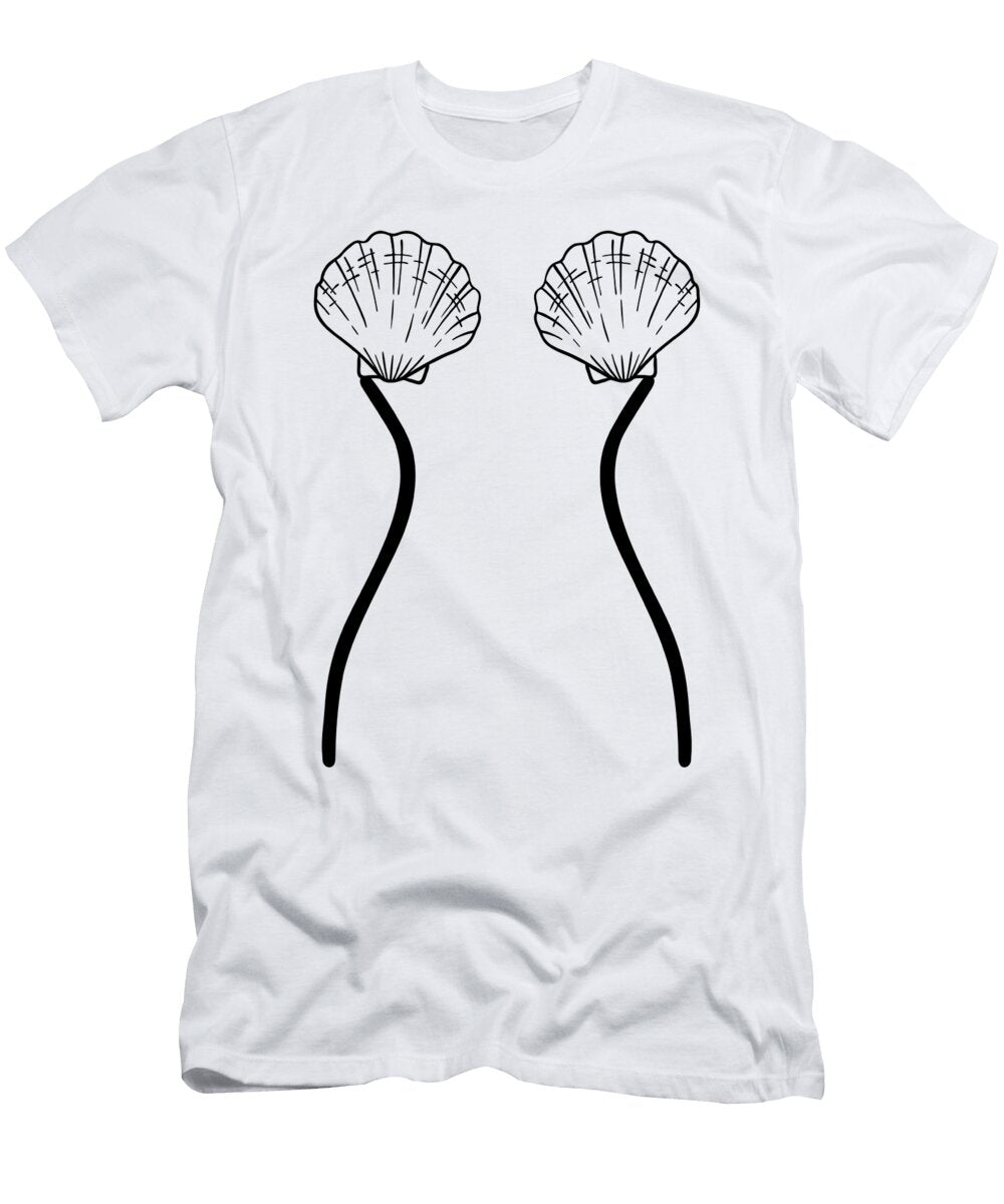 1 Lingerie Underwear Seashell Bra Women Florian Dold Art T-Shirt
