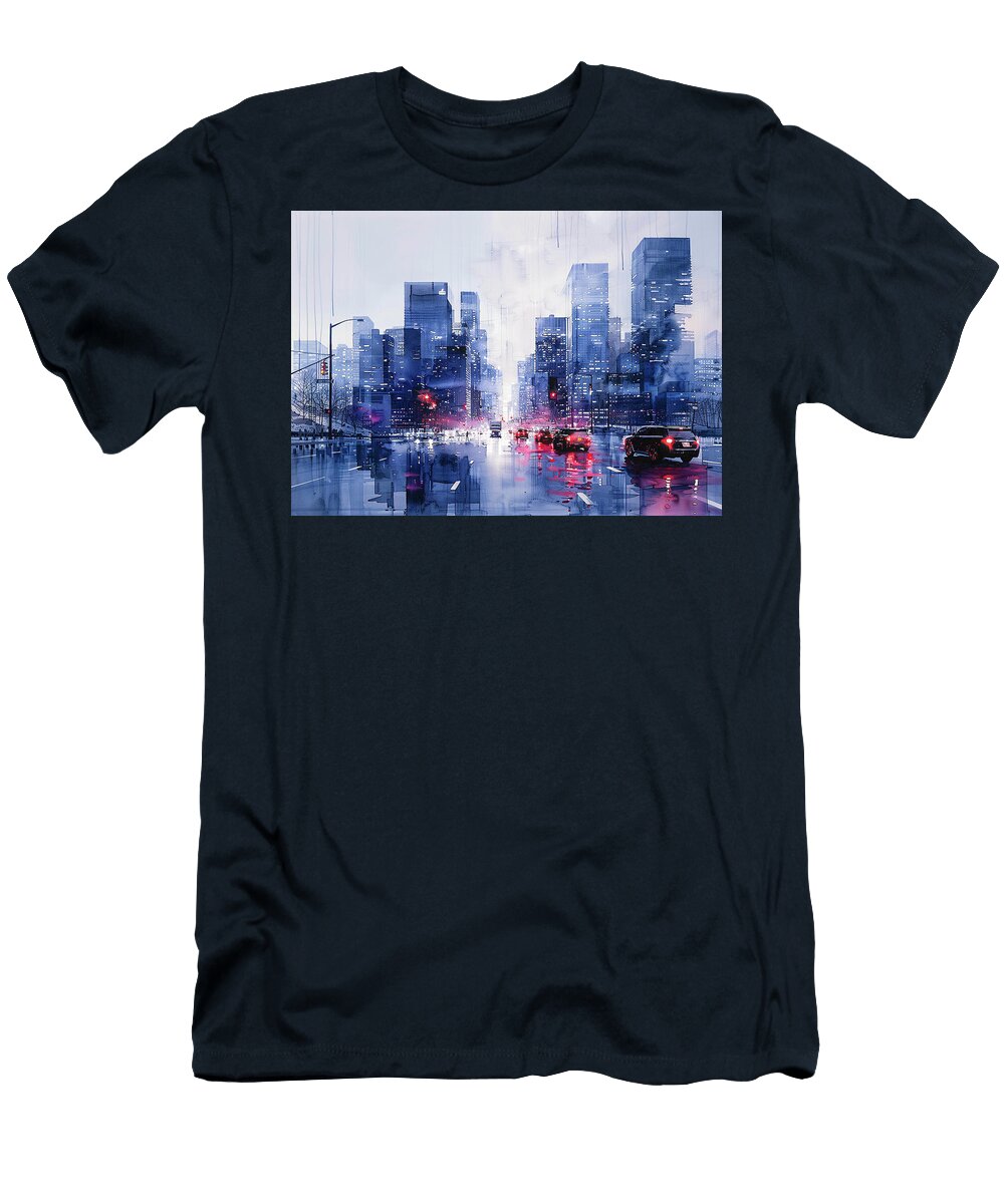 1 Little Caesars Arena Detroit Detroit Red Wings Arena NHL Detroit Cityscape Cityscape Giunia Sigworth T-Shirt