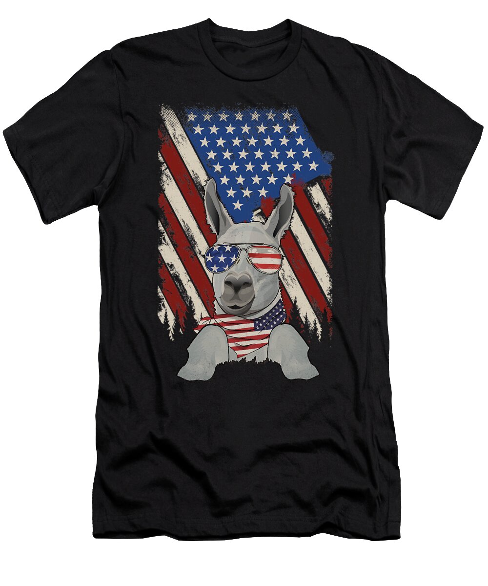 1 Llama Alpaca Alpacas Camelid Camel Cute Funny Llama Art Drama Animal Lover No Prob Grover Mcclure T-Shirt