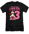 1 Llama Birthday 3rd Birthday Party Alpaca Girl Colorfulsnow T-Shirt