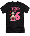 1 Llama Birthday 6th Birthday Party Alpaca Girl Colorfulsnow T-Shirt