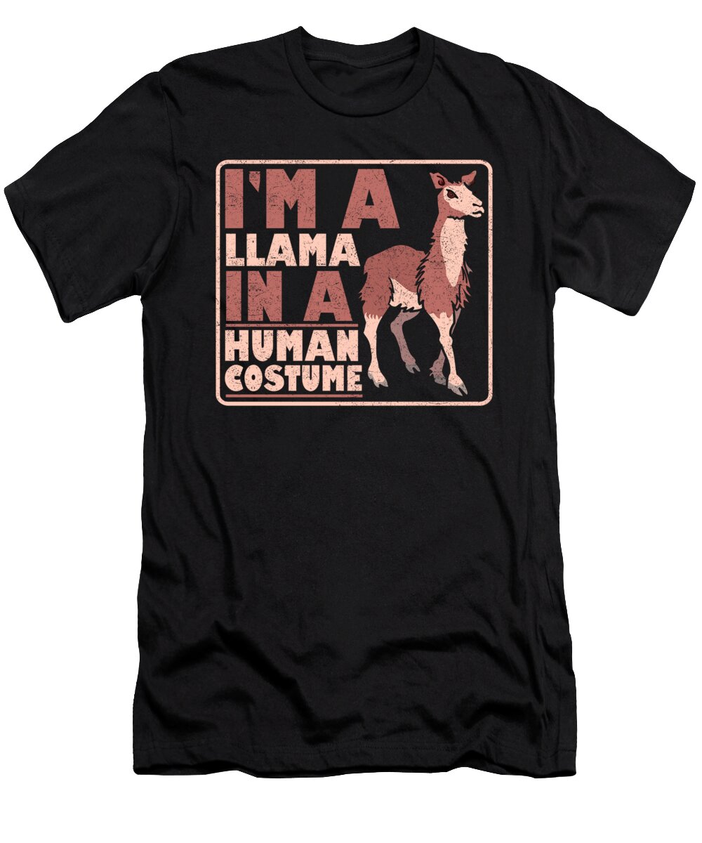 1 Llama in Human Costume Kanig Designs T-Shirt