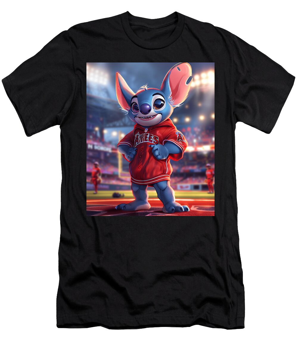 1 Los Angeles Angels Analysis Stitch Rush T-Shirt