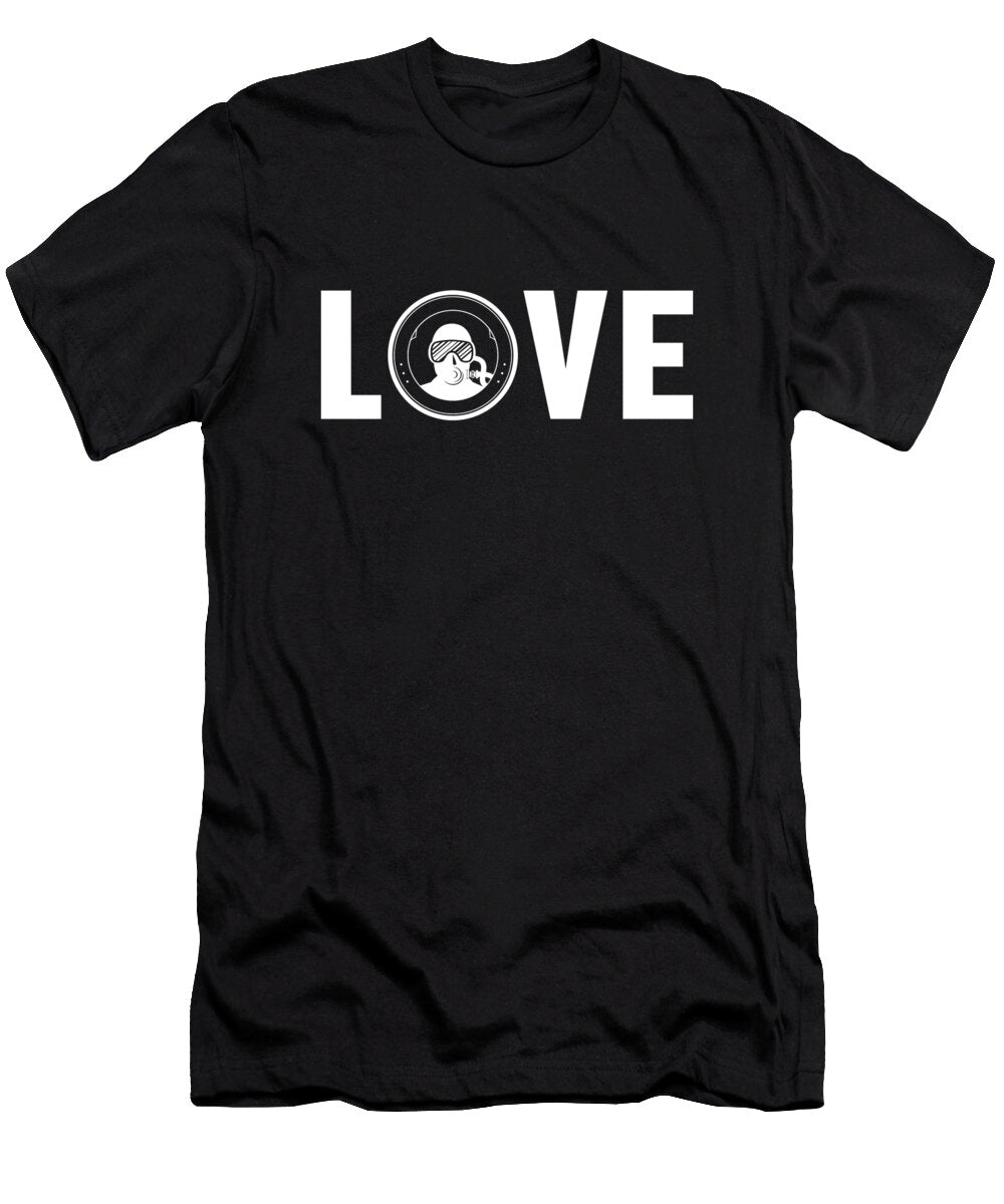 1 Love Sport Diving Underwater Technical Scuba Diver Graphics Lab T-Shirt