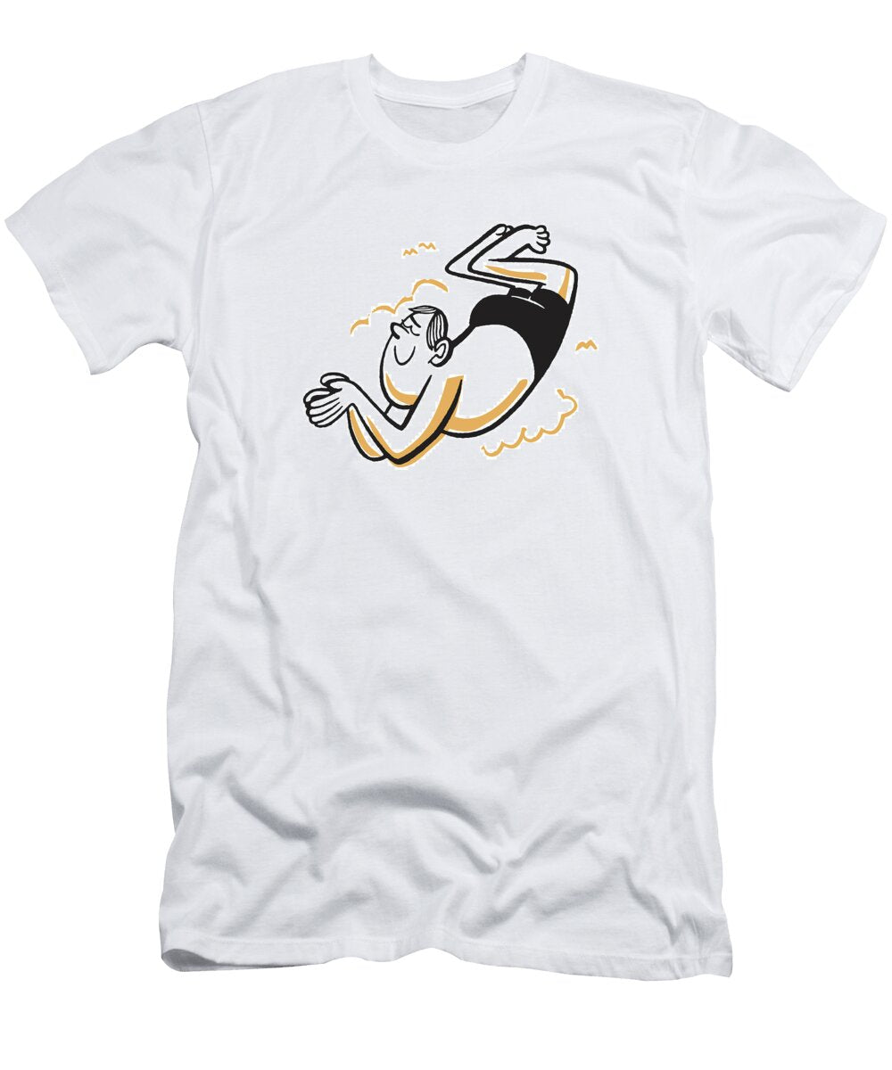 1 Male Diver in the Air Csa Images T-Shirt