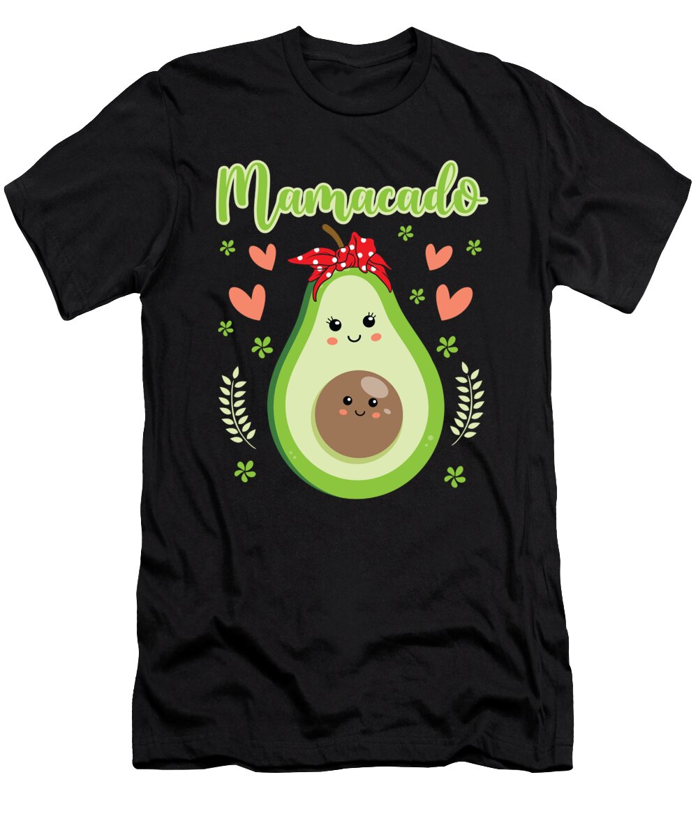 1 Mamacado Avocado Red Bandana Daughter Son Pregnancy Reveal Haselshirt T-Shirt