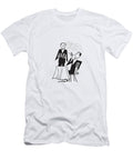1 Man At Table for One Smoking and Talking to Waiter Csa Images T-Shirt