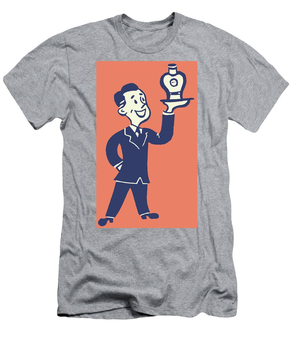 1 Man with Bottle of Alcohol Csa Images T-Shirt