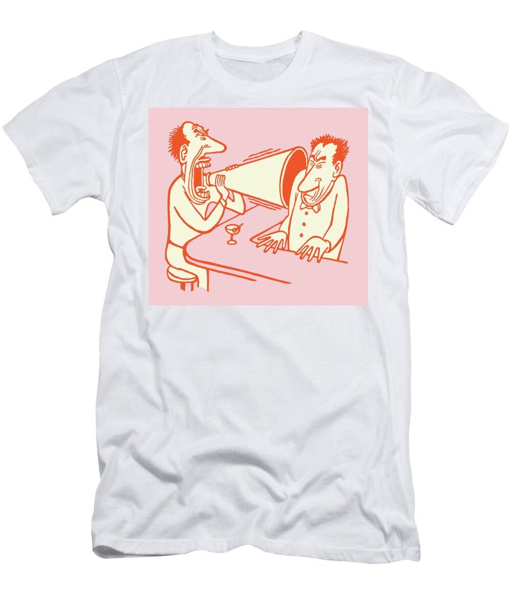 1 Man Yelling At Bartender Csa Images T-Shirt