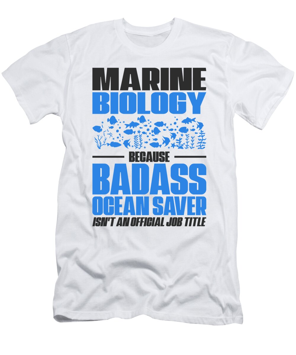 1 Marine Biologist Ocean Animals Marine Life Toms Store T-Shirt