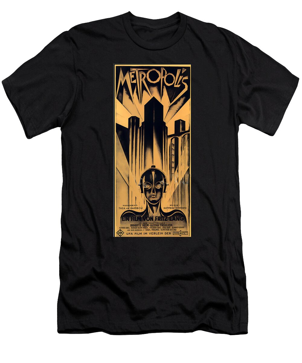 1 Metropolis 1927 Sci Fi Retro Movie Poster Upscaled T-Shirt