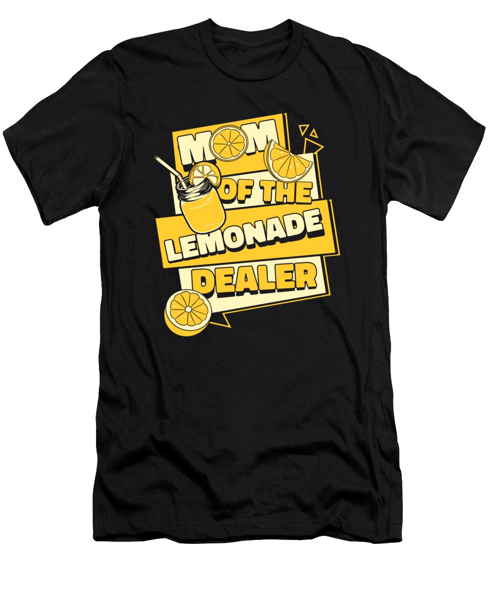 1 Mom of the Lemonade Dealer Business Cardboard Lemonade Stand Graphics Lab T-Shirt