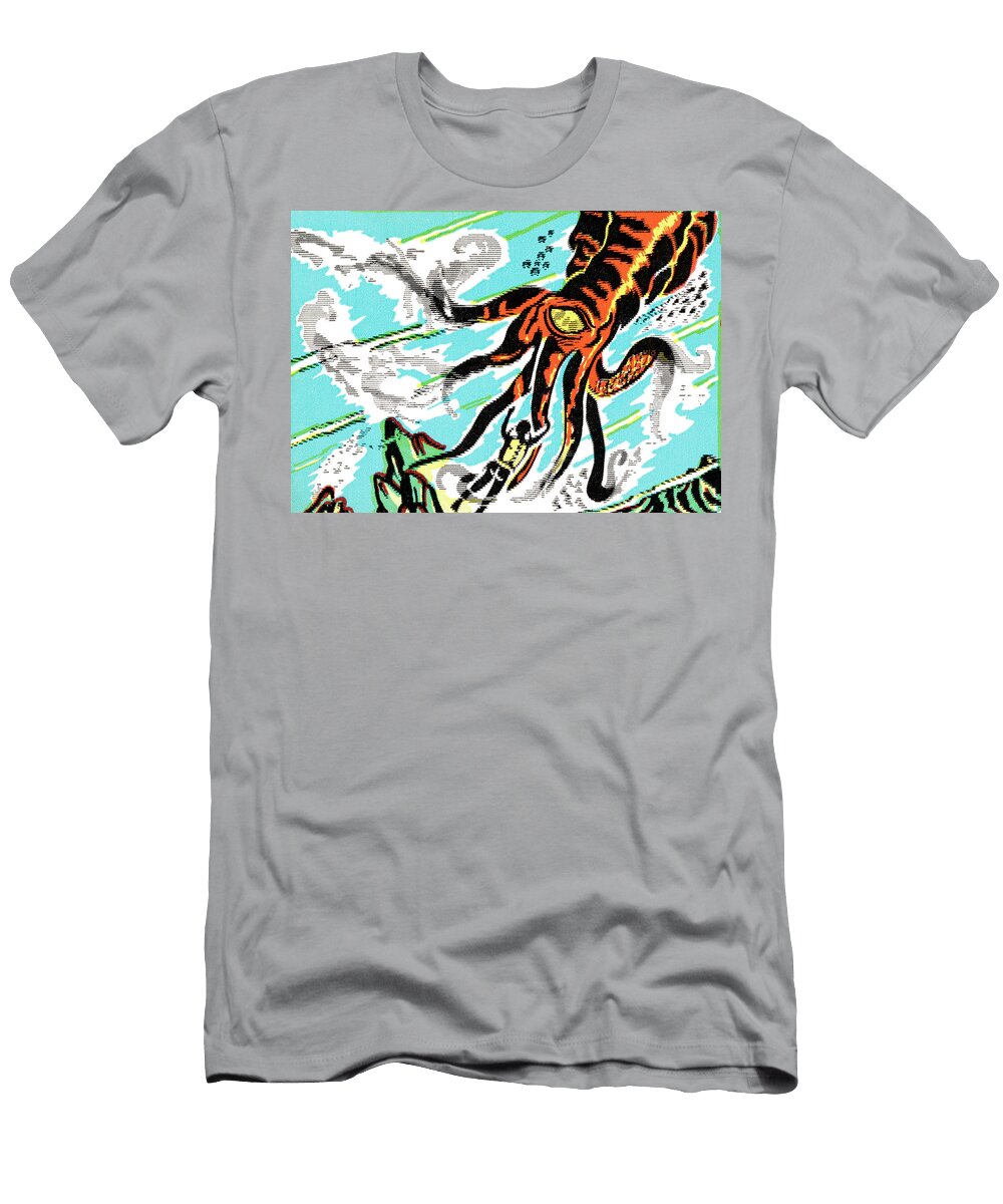 1 Monster Attack Csa Images T-Shirt