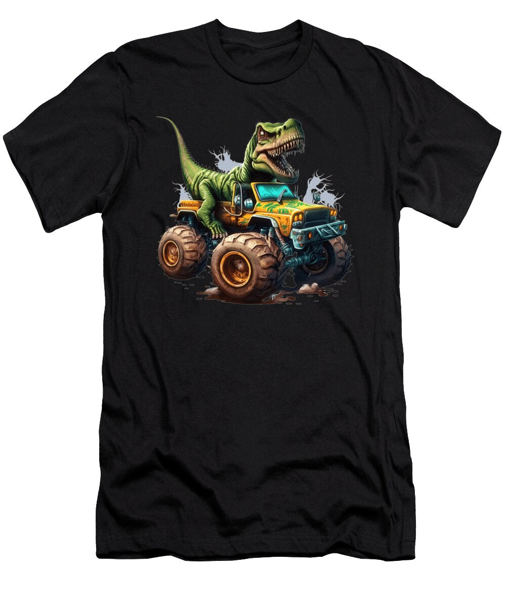1 Monster Truck T Rex Dinosaur Heidi Joyce T-Shirt