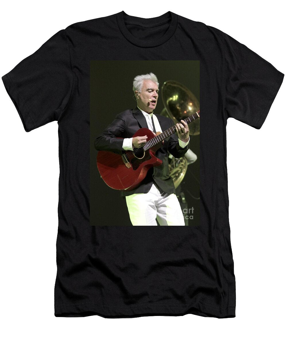 1 Musician David Byrne Front Row Photographs T-Shirt