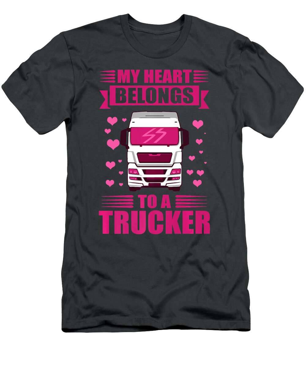 1 My Heart Belongs to a Trucker Anh Nguyen T-Shirt
