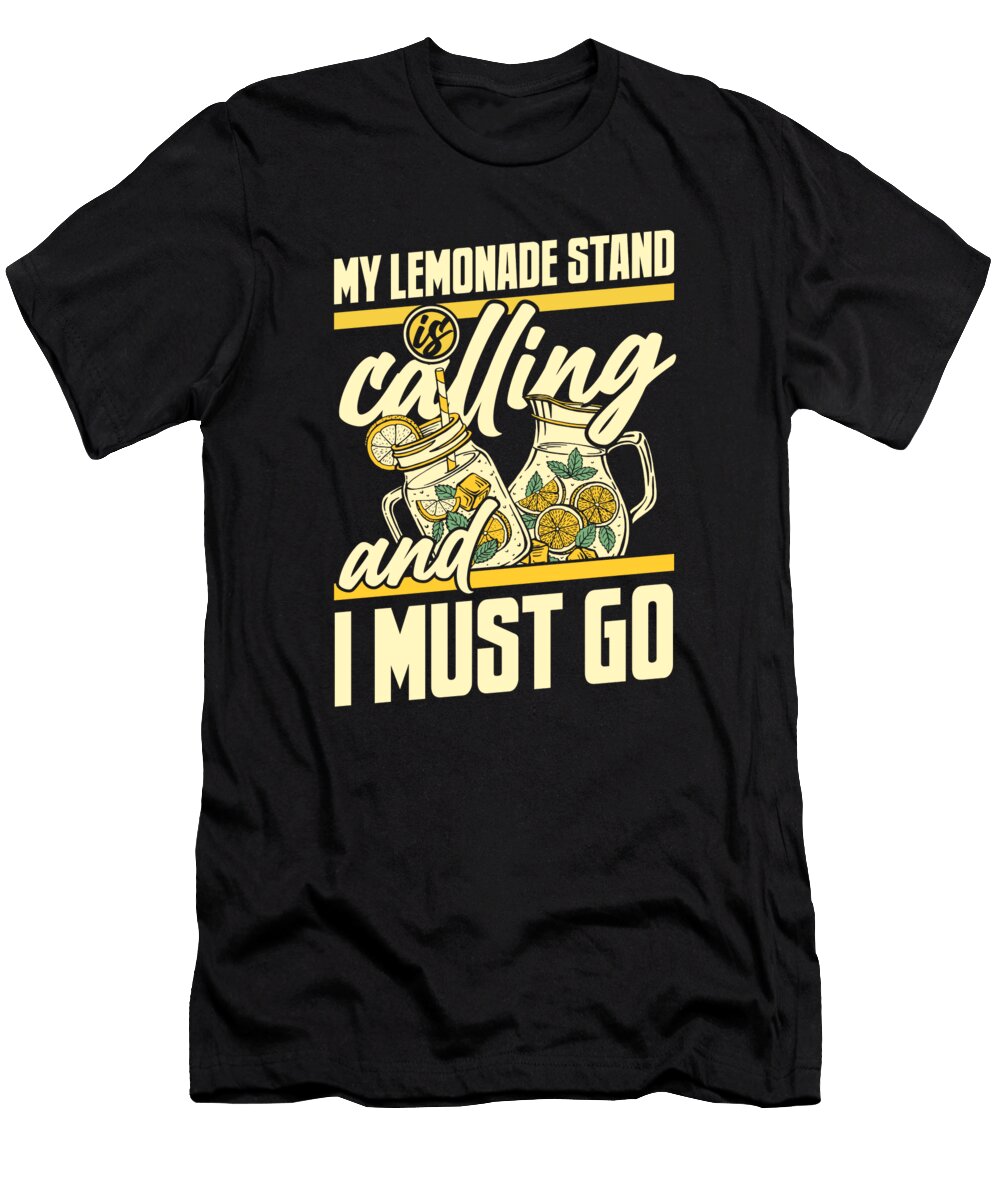 1 My Lemonade Stand Is Calling Business Lemonade Stand Graphics Lab T-Shirt