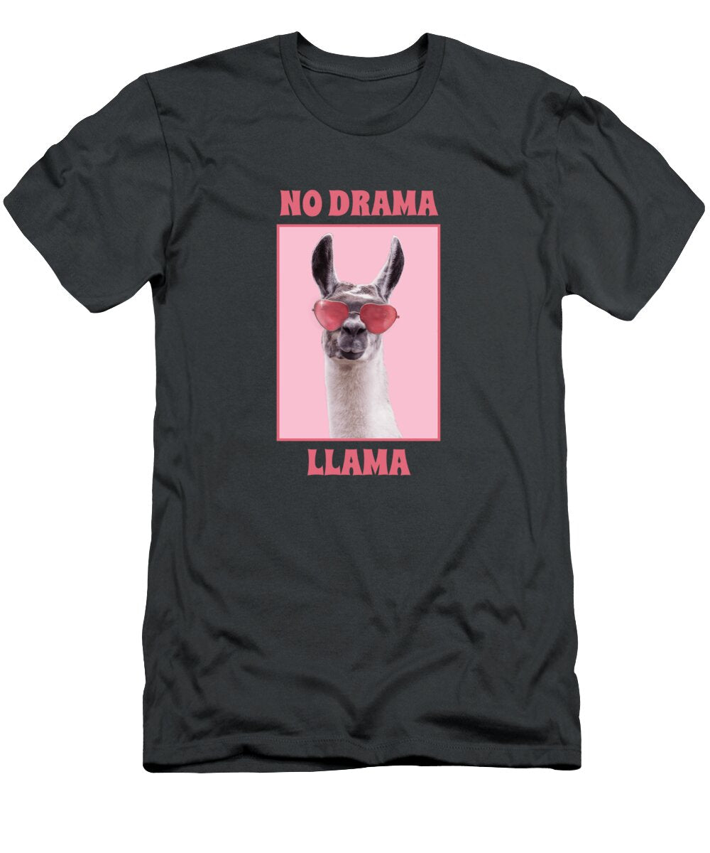 1 No Drama Llama Cool Alpaca with Sunglasses David Sechovicz T-Shirt
