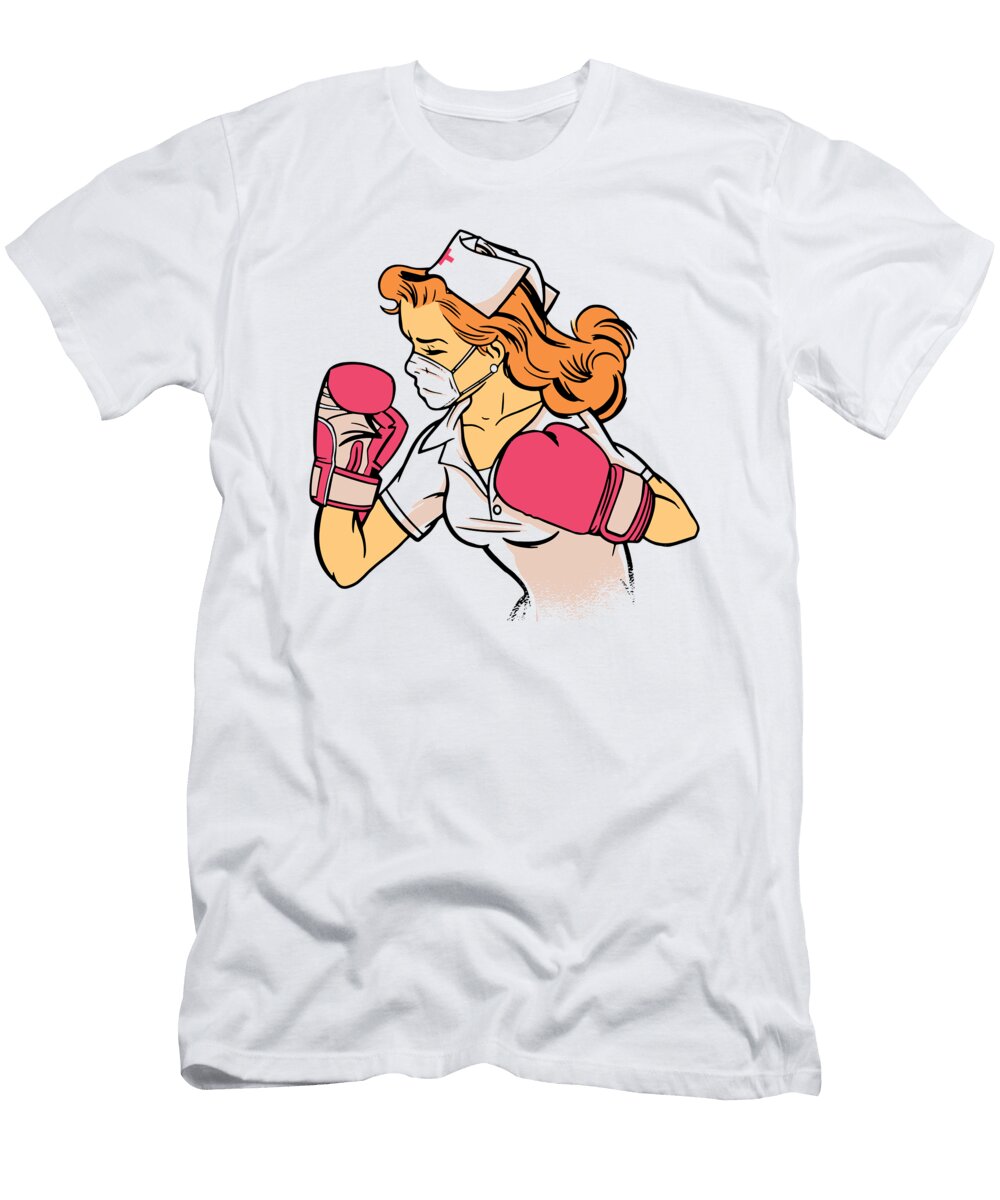 1 Nurse Boxer Boxing Gift Florian Dold Art T-Shirt