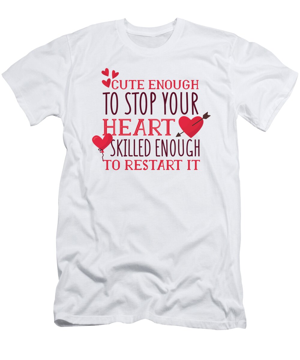 1 Nurse Heart Nurse Gift Florian Dold Art T-Shirt
