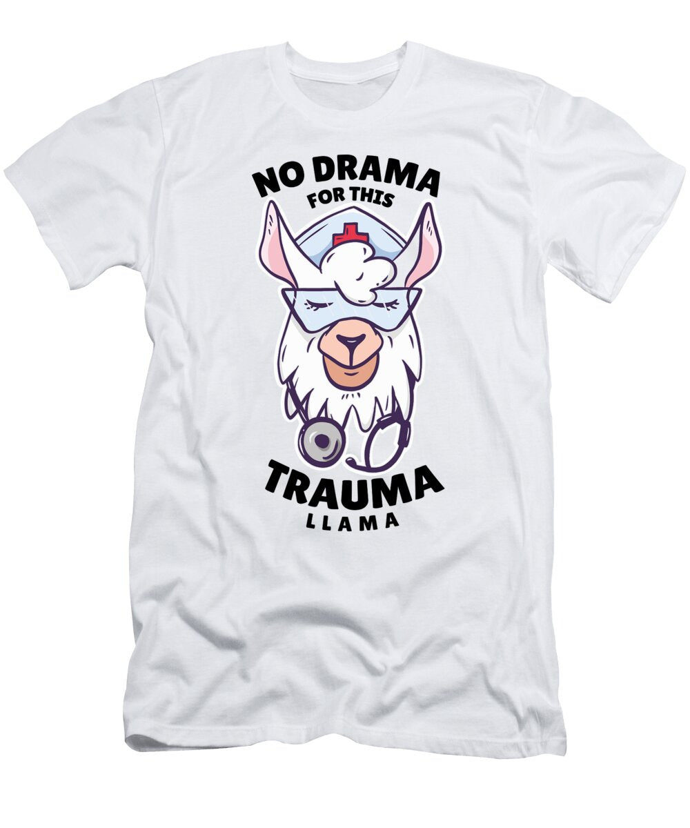 1 Nurse Lama Problama Gift Florian Dold Art T-Shirt
