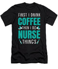 1 Nurse Nursing Caretaker Hospital Caffeine Crazy Squirrel T-Shirt