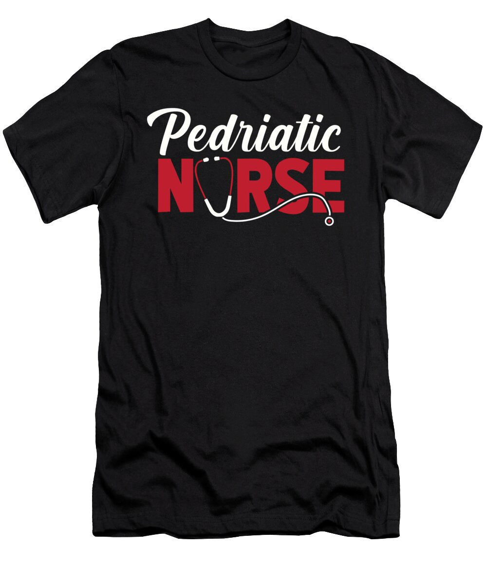 1 Nursing Caretaker Hospital Pediatric Nurse Crazy Squirrel T-Shirt