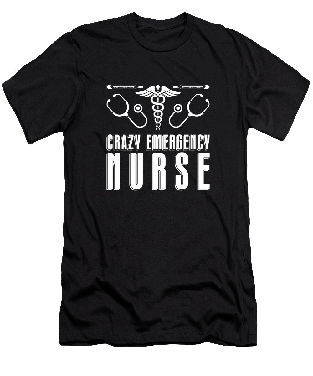 1 Nursing Crazy Caretaker Hospital Emergency Nurse Crazy Squirrel T-Shirt