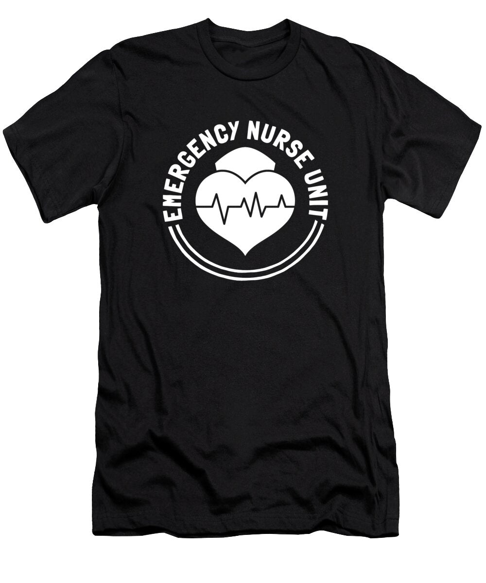 1 Nursing Heart Caretaker Hospital Emergency Nurse Crazy Squirrel T-Shirt